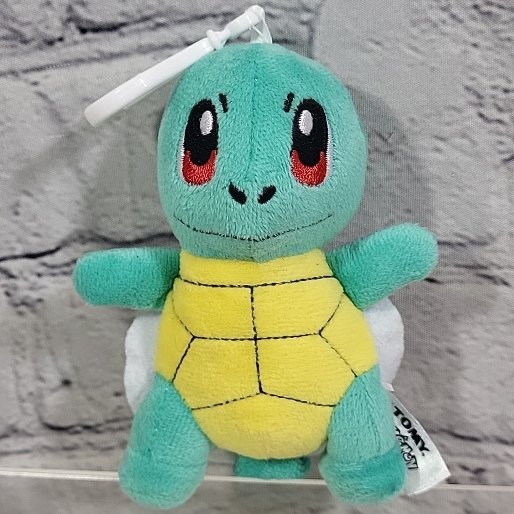 Squirtle Pokémon Mini Plush Backpack Charm Clip